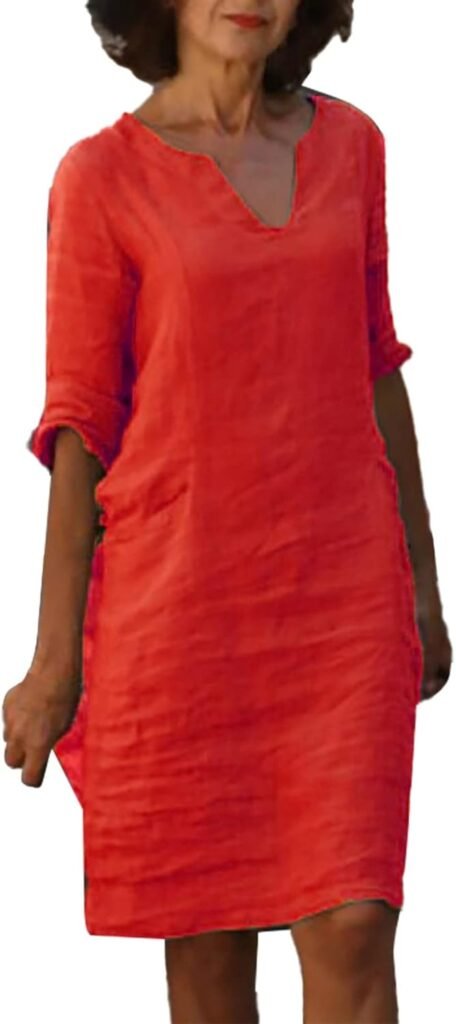 WILLBEST Women Summer Dresses 2024 Short Sleeve Wrap Ruffle Hem Dress Casual Vacation Long Sundresses