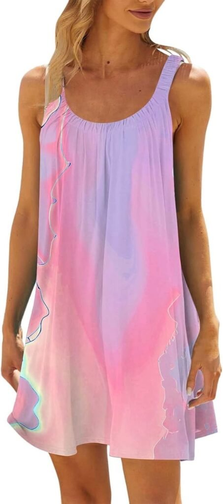 WILLBEST Women’s Summer Short Sleeve 2024 Casual Dress V Neck Wrap Floral Print Boho Tie Back Sun Dress with Pockets WILLBEST Women’s Summer Short Sleeve 2024 Casual Dress V Neck Wrap Floral Print Boho Tie Back Sun Dress with Pockets