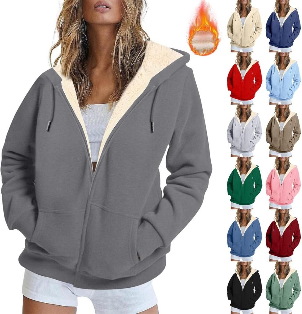 Woman Fleece Jacket,Jackets for Women UK, Full Zip Pocket Hooded Women Coat Winter Solid Warm Soft Teddy Ladies Fleece Jackets Hooded Cardigan Plus Size Long Sleeve Outwear Woman Fleece Jacket,Jackets for Women UK, Full Zip Pocket Hooded Women Coat Winter Solid Warm Soft Teddy Ladies Fleece Jackets Hooded Cardigan Plus Size Long Sleeve Outwear