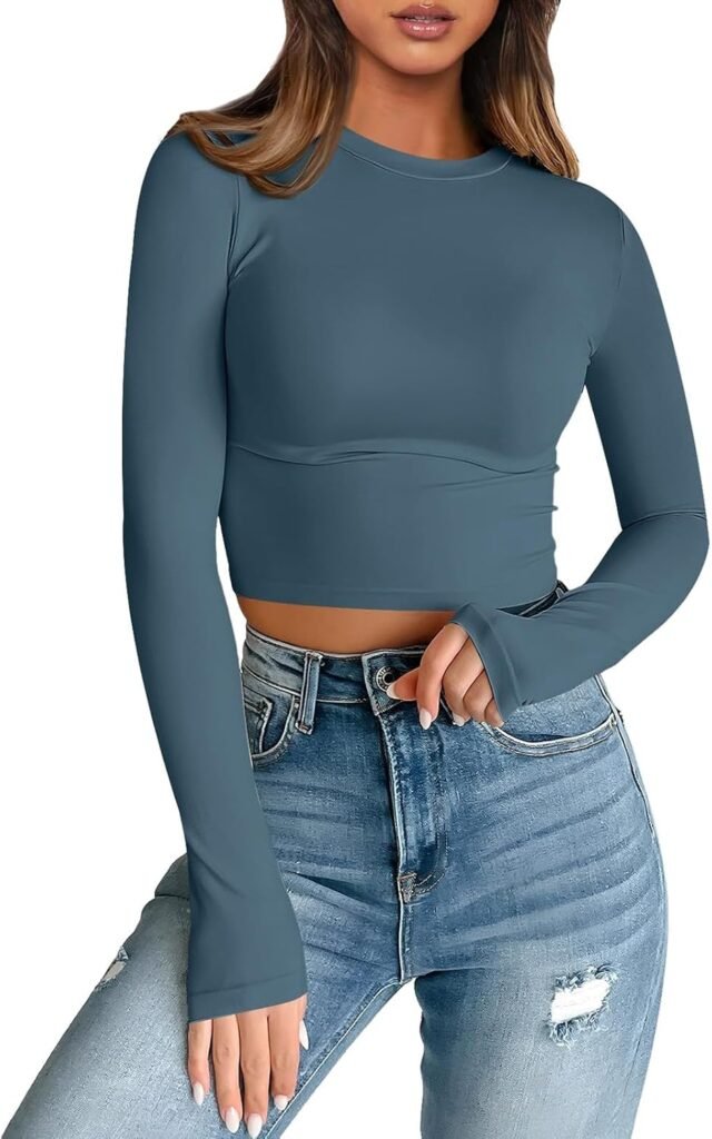 Women Butt Lifter Padded 2024 S Favorite Tummy Womens Long Sleeve Crop Tops Basic Slim Shirts Casual Fashion Tops Teen Girl Clothes High Cut Leotard Women Women Butt Lifter Padded 2024 S Favorite Tummy Womens Long Sleeve Crop Tops Basic Slim Shirts Casual Fashion Tops Teen Girl Clothes High Cut Leotard Women