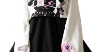 Women Girls Dresses Kawaii Rabbit Print 2 Pieces Japanese Fancy Dress Black White Cotton Women Girls Dresses Kawaii Rabbit Print 2 Pieces Japanese Fancy Dress Black White Cotton