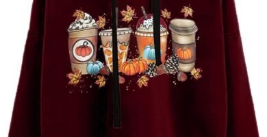 Women Zip up Hoodie Trendy Womens Clothes 2024 Ladies Round Neck Long Sleeve Halloween Print Solid Color Hooded Sweatshirt Fashion Loose Top Hoodie for Teen Girls Crewnecks for Teen Girls