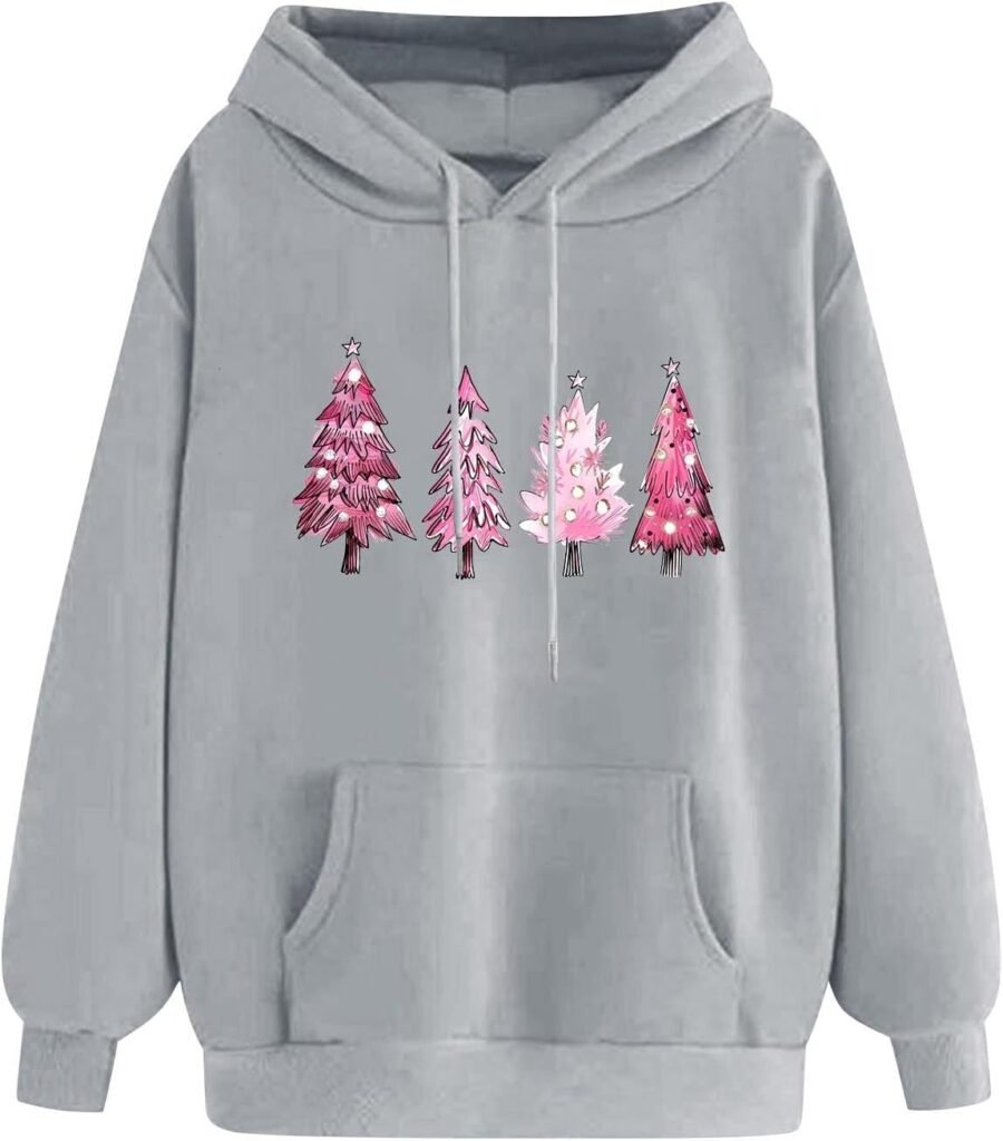 Womens Christmas Hoodie Xmas Tree Print Hooded Sweatshirts Casual Long Sleeve Pullover Jumpers Teen Girls Ladies Drawstring Graphic Tops Womens Christmas Hoodie Xmas Tree Print Hooded Sweatshirts Casual Long Sleeve Pullover Jumpers Teen Girls Ladies Drawstring Graphic Tops