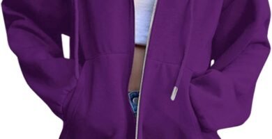 Women’s Lightweight Sweatshirt UK Drawstring Zipper Hoodies Solid Color Long Sleeve Hooded Sweatshirt Casual Fashion Top with Pocket