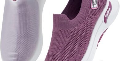 Women’s Slip-On Walking Shoes Mesh Breathable Lightweight Casual Sneakers for Work Gym Running Training Shoes