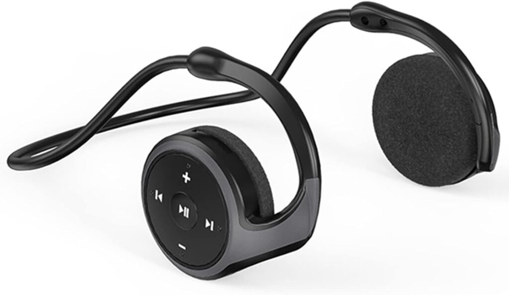 XUJAIOLQP Sports Bluetooth Headphones, Bluetooth 5.0 Over-Ear Headphones, Support TF Card and FM Radio, CVC8.0 Noise Canceling Earset 12 Hours Playtime for Running, Bicycling, Gym
