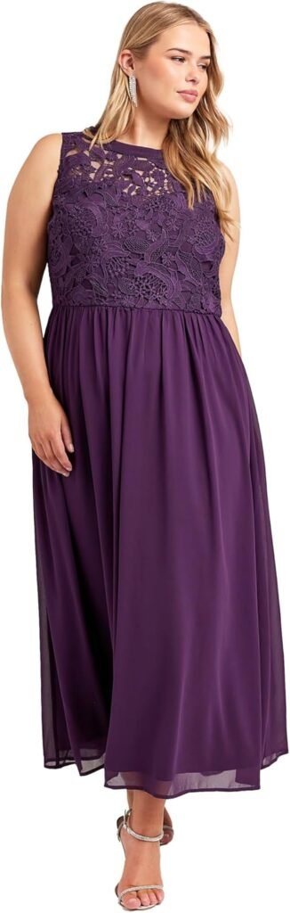 Yours London Curve Lace Bodice Maxi Dress – Women’s – Plus Size Curve Yours London Curve Lace Bodice Maxi Dress – Women’s – Plus Size Curve