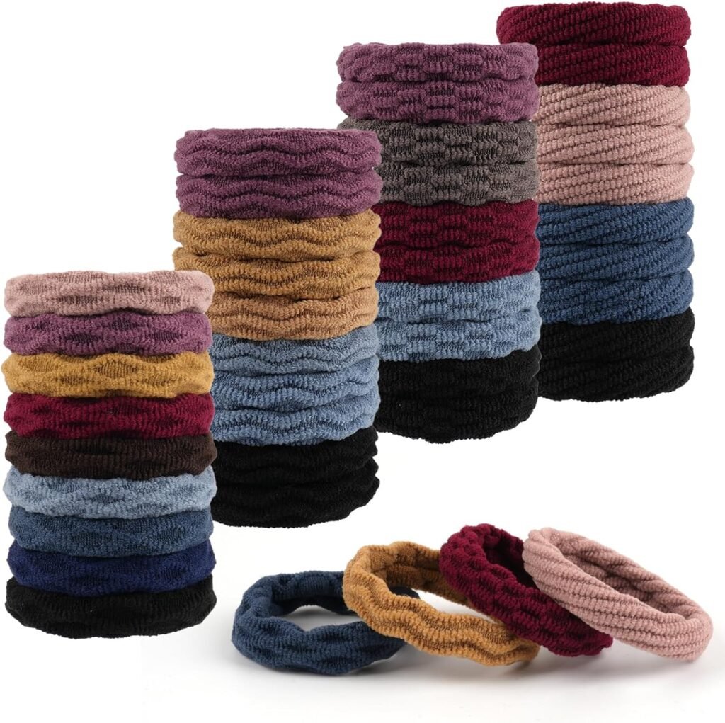 100pcs Hair Bands, Elastic Hair Bobbles, Thick Hair Ties No Damage, Ponytail Holders for Women Girls Hair Accessories (4 Styles) 100pcs Hair Bands, Elastic Hair Bobbles, Thick Hair Ties No Damage, Ponytail Holders for Women Girls Hair Accessories (4 Styles)