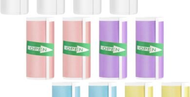 12 Rolls of Thermal Paper Self-Adhesive, 5 Coloured Mini Printer Stickers, 57 x 25 mm Thermal Printer Paper for Children, Instant Camera and Mobile Photo Printer, Thermal Rolls for Photos, Notes 12 Rolls of Thermal Paper Self-Adhesive, 5 Coloured Mini Printer Stickers, 57 x 25 mm Thermal Printer Paper for Children, Instant Camera and Mobile Photo Printer, Thermal Rolls for Photos, Notes
