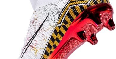 Mens Football Boots High Top Spikes Boys Soccer Cleats Lace-up Football Shoes Professional Athletic Competition Training Sneakers for Adult Teenagers Mens Football Boots High Top Spikes Boys Soccer Cleats Lace-up Football Shoes Professional Athletic Competition Training Sneakers for Adult Teenagers