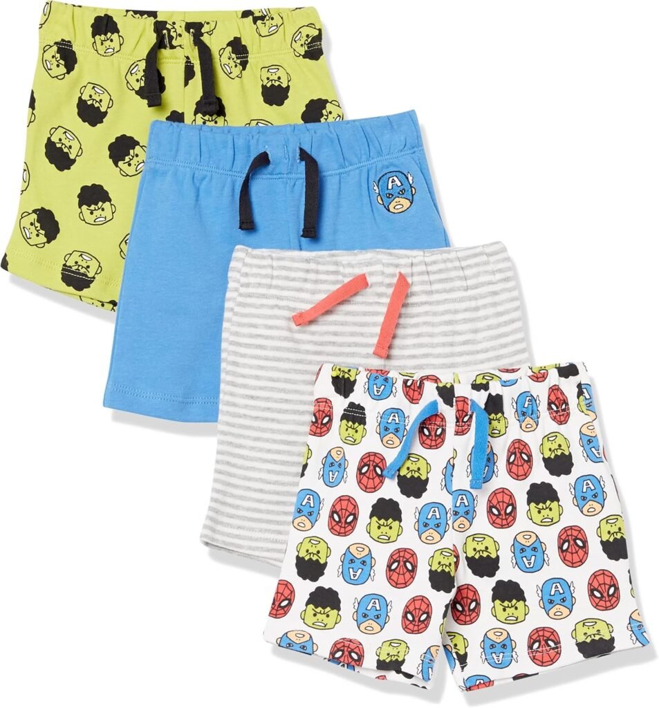 Amazon Essentials Disney | Marvel | Star Wars Baby Boys’ Shorts, Multipacks Amazon Essentials Disney | Marvel | Star Wars Baby Boys’ Shorts, Multipacks