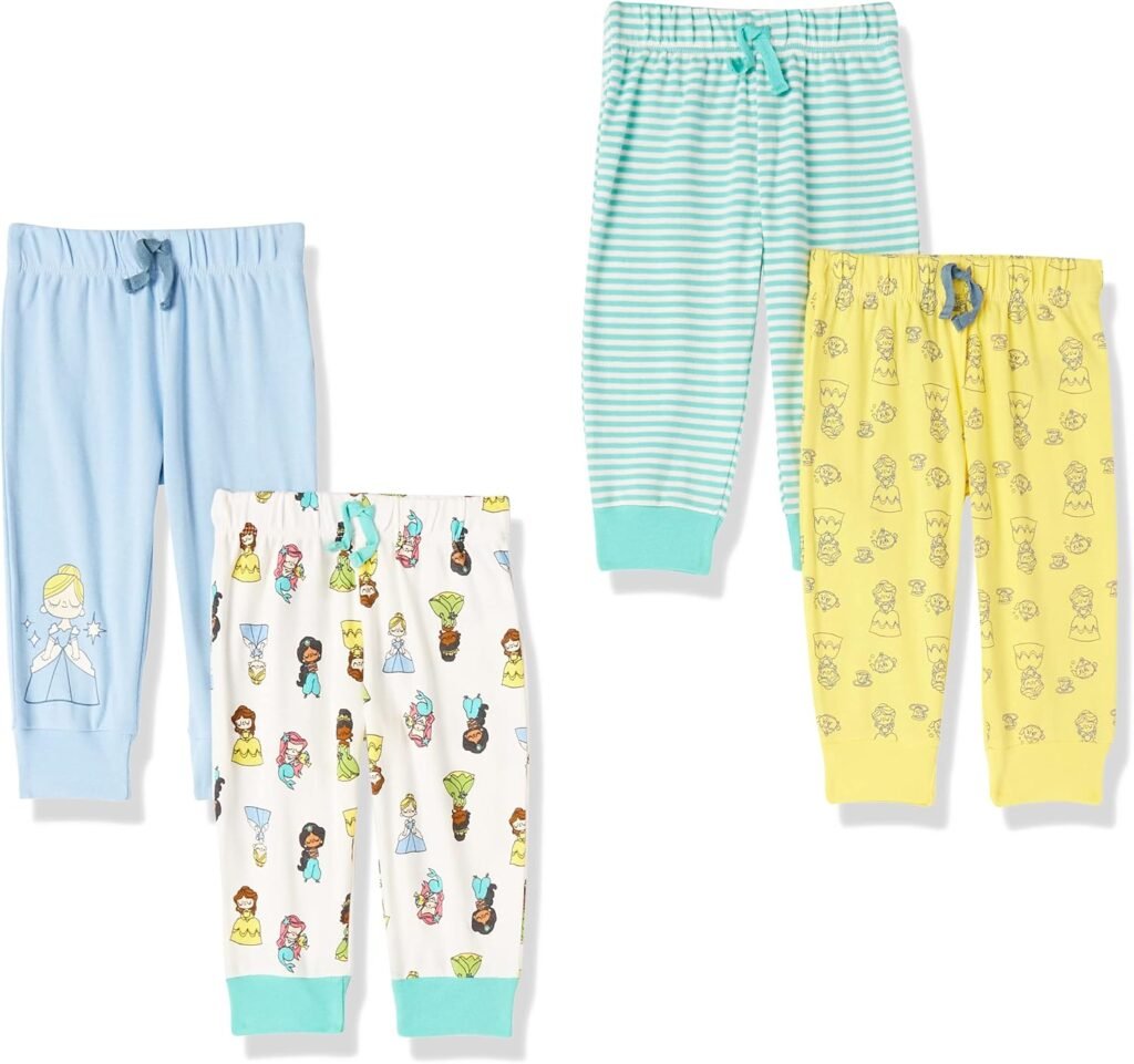 Amazon Essentials Disney | Marvel | Star Wars | Princess Baby Girls’ Trousers, Pack of 4 Amazon Essentials Disney | Marvel | Star Wars | Princess Baby Girls’ Trousers, Pack of 4