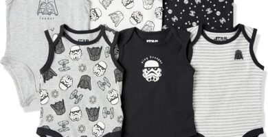 Amazon Essentials Disney | Marvel | Star Wars Baby Boys’ Sleeveless Bodysuits, Pack of 6
