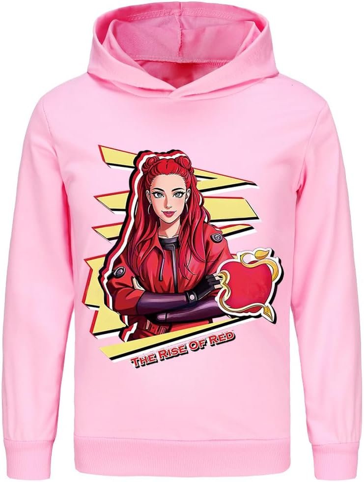 AXhyjin Girls Long Sleeve Hoodie Top Teens Pullover Casual Sweatshirt