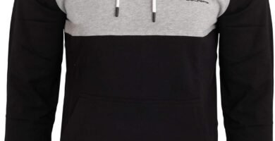 Ben Sherman Mens Stripe Logo Hoodie