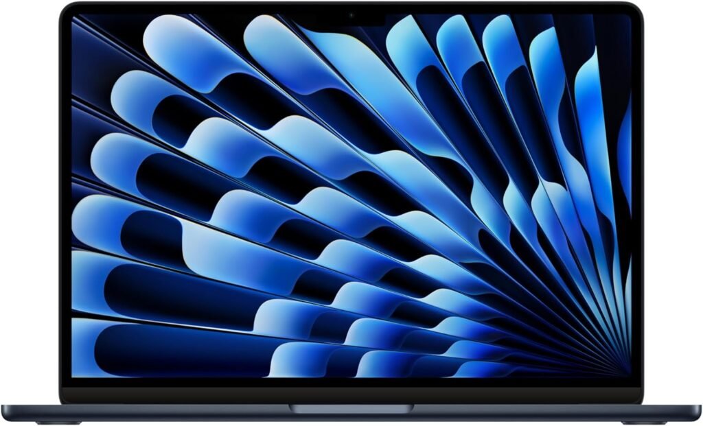 Apple 2024 MacBook Air 13-inch Laptop with M3 chip: 13.6-inch Liquid Retina Display, 24GB Unified Memory, 256GB SSD Storage, Backlit Keyboard, 1080p FaceTime HD Camera, Touch ID; Midnight
