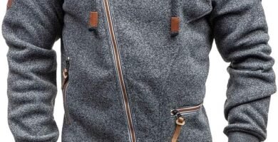 Angbater Mens Casual Long Sleeve Hoodies Full Zip Velvet Sweatshirt M-3XL