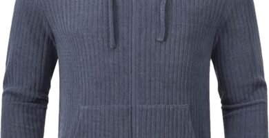 Huayuzh Mens Hoodies Zip Up Work Casual Hooded Sweatshirts with Pocket