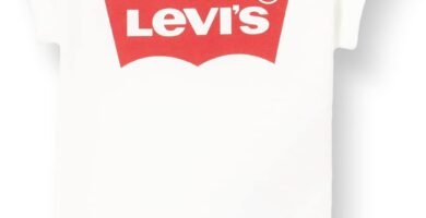 Levi’s Baby Girls’ Lvg Ss Batwing a Line Tee 1eb526 T-Shirt