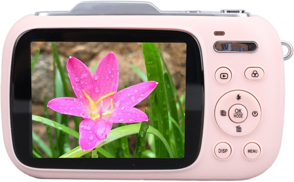 Recording Camera, Compact Camera Multiple Functions 5K Video 80MP Photo for Daily Life and Gathering (Pink)