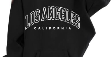 Cuwtheugwg Graphic Hoodies For Girls Boys Uk Los Angeles Hoodie Girls Kids Long Sleeve Soft Sweatshirt Fall Clothes Girls’ Hoodies Boys’ Hoodies Casual Los Angeles Sweatshirt Girls Hoodies 13-14