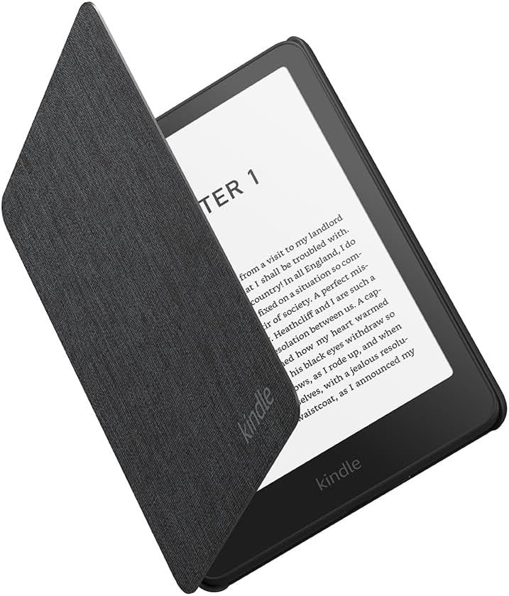 All-new Amazon Kindle Paperwhite and Amazon Kindle Colorsoft Signature Edition Case, Lightweight and Water-Safe, Foldable Protective Cover – Fabric