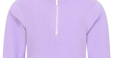 Mountain Warehouse Camber Kids Microfleece Hoodie – Breathable, Lightweight, Anti-Pill & Quick Dry Microfleece Pullover for Boys & Girls – For Spring Summer & Walking Lilac