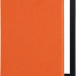 kwmobile Case Compatible with Amazon Kindle Paperwhite 11. Generation 2021 Cover – Microfiber E Reader Magnetic Flip Cover – Orange