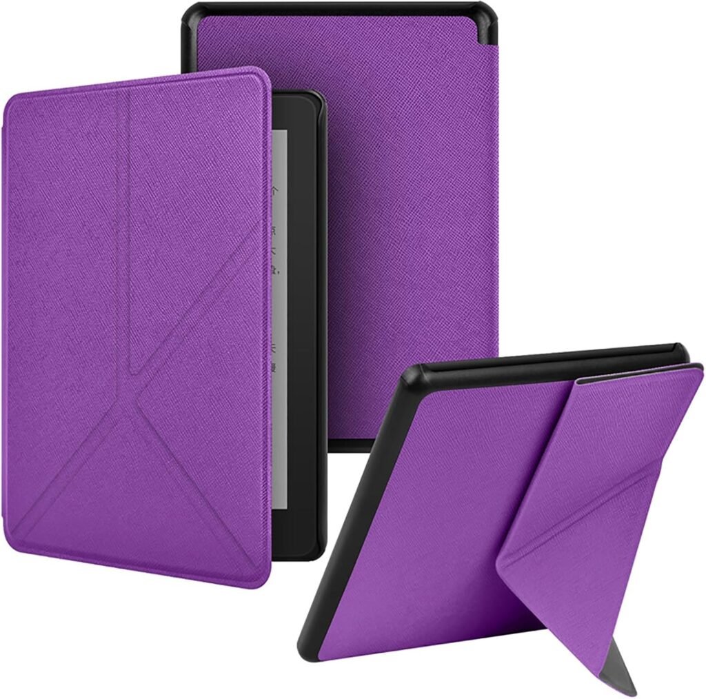Case for Kindle Paperwhite 12th Gen 2024 and Kindle Colorsoft Signature Edition, Premium Slim PU Leather Foldable Stand Cover with Auto Wake/Sleep, Multi-Viewing Angles (Purple) Case for Kindle Paperwhite 12th Gen 2024 and Kindle Colorsoft Signature Edition, Premium Slim PU Leather Foldable Stand Cover with Auto Wake/Sleep, Multi-Viewing Angles (Purple)