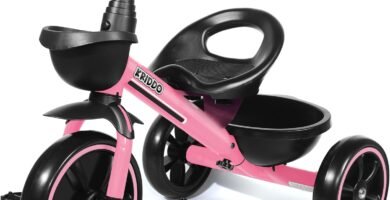 KRIDDO Kids Tricycles Age 24 Month to 5 Years, Toddler Kids Trike for 2.5 to 5 Year Old, Gift Toddler Tricycles for 2-4 Year Olds, Trikes for Toddlers, Pink KRIDDO Kids Tricycles Age 24 Month to 5 Years, Toddler Kids Trike for 2.5 to 5 Year Old, Gift Toddler Tricycles for 2-4 Year Olds, Trikes for Toddlers, Pink