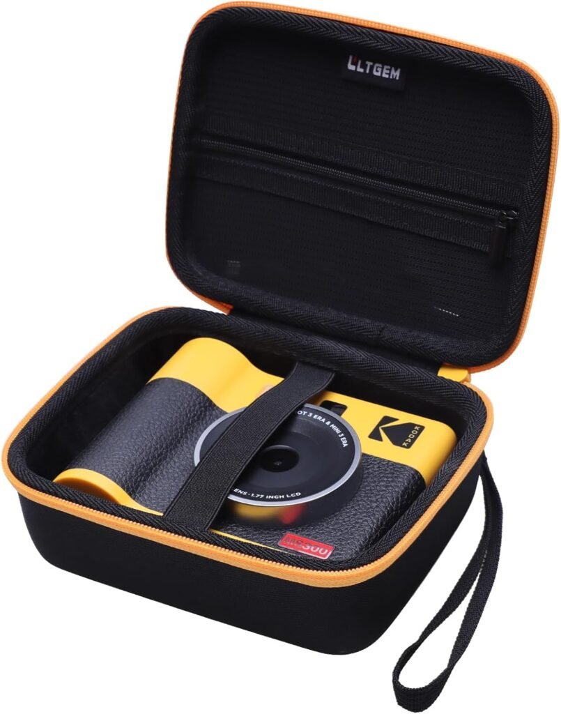 LTGEM Hard Case for Photo Printer Camera Compatible with KODAK Mini Shot 3 ERA 4PASS 2-in-1/ Mini 3 ERA 4PASS Portable Photo Printer (Black + Orange Edge) LTGEM Hard Case for Photo Printer Camera Compatible with KODAK Mini Shot 3 ERA 4PASS 2-in-1/ Mini 3 ERA 4PASS Portable Photo Printer (Black + Orange Edge)