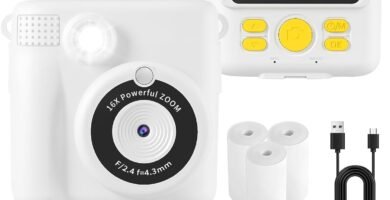 AORILE Kids Camera,Instant Print Camera for Kids,1080P HD Digital Camera with 32G SD Card,3 Rolls Photo Paper & 6 Color Pens, for 3-14 Year Old Girls (White) AORILE Kids Camera,Instant Print Camera for Kids,1080P HD Digital Camera with 32G SD Card,3 Rolls Photo Paper & 6 Color Pens, for 3-14 Year Old Girls (White)