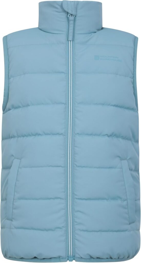 Mountain Warehouse Rocko Kids Borg Lined Padded Gilet Mountain Warehouse Rocko Kids Borg Lined Padded Gilet