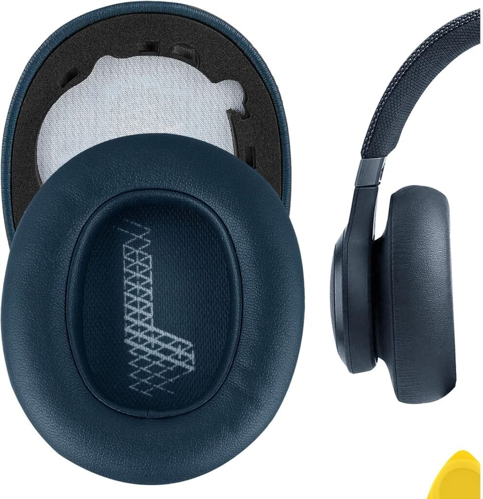 Geekria QuickFit Protein Leather Replacement Ear Pads for JBL Live 650 BTNC, Lifestyle E65BTNC, Duet NC, Live 660 NC Headphones Ear Cushions, Headset Earpads, Ear Cups Repair Parts (Blue) Geekria QuickFit Protein Leather Replacement Ear Pads for JBL Live 650 BTNC, Lifestyle E65BTNC, Duet NC, Live 660 NC Headphones Ear Cushions, Headset Earpads, Ear Cups Repair Parts (Blue)