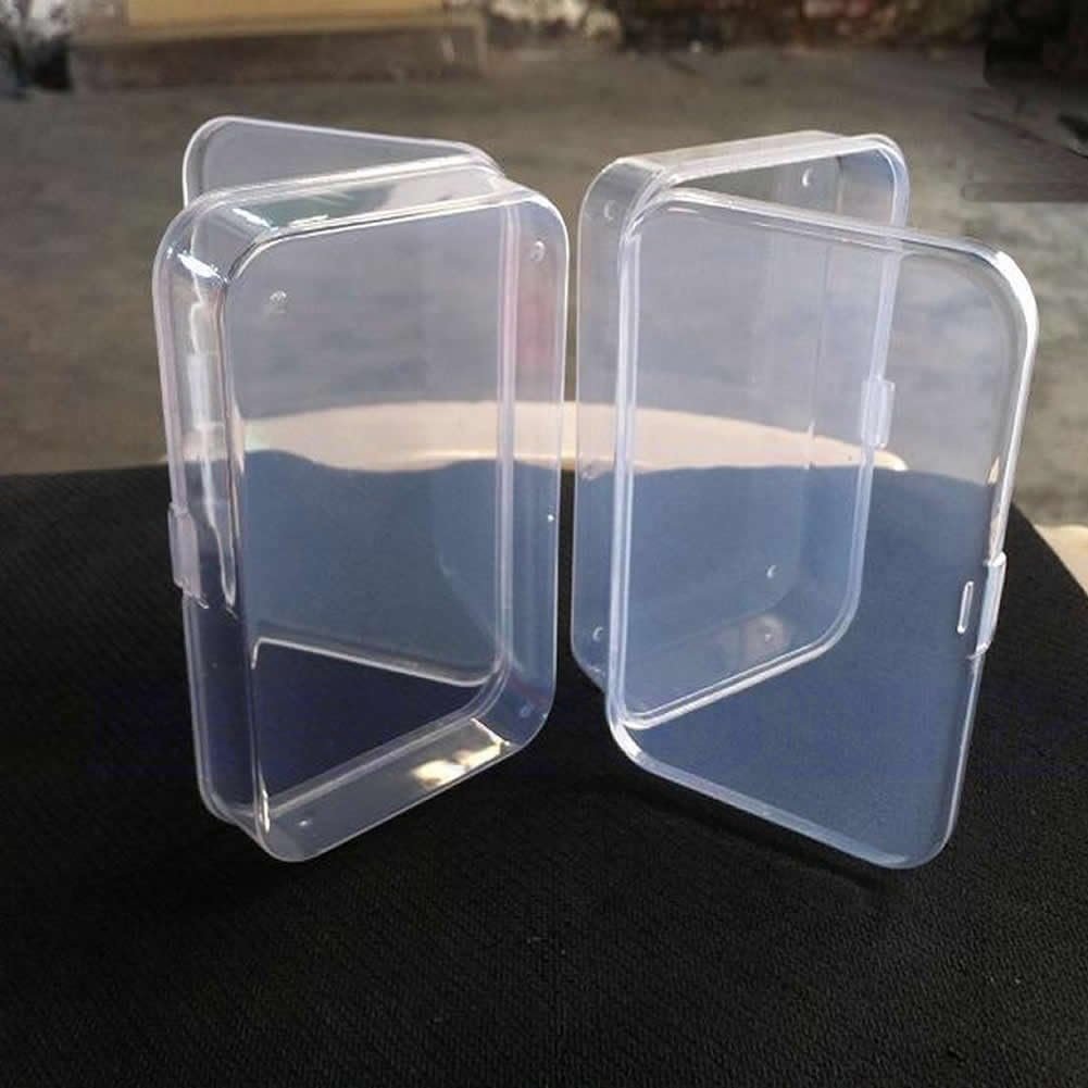 2 Pcs/Set Useful Clear Storage Box For Creative Jewelry Collections Container Gifts For Kids Teens Adults Boys G