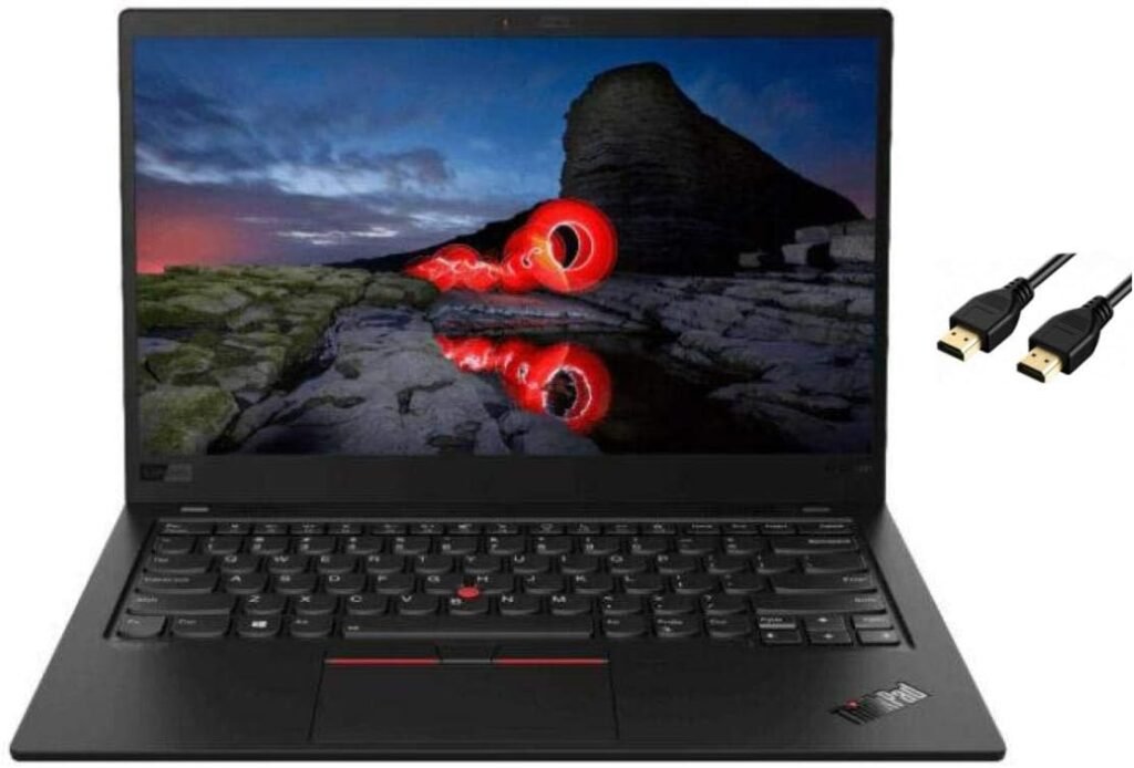 2021 Lenovo ThinkPad X1 Carbon Gen 8 14” FHD Laptop Computer, 4 Core Intel Core i7-10510U 1.80 GHz, 16GB RAM, 2TB SSD, Backlit Keyboard, Webcam,Bluetooth,HDMI,No DVD,Windows 10 Pro | VATTE HDMI Cable 2021 Lenovo ThinkPad X1 Carbon Gen 8 14” FHD Laptop Computer, 4 Core Intel Core i7-10510U 1.80 GHz, 16GB RAM, 2TB SSD, Backlit Keyboard, Webcam,Bluetooth,HDMI,No DVD,Windows 10 Pro | VATTE HDMI Cable