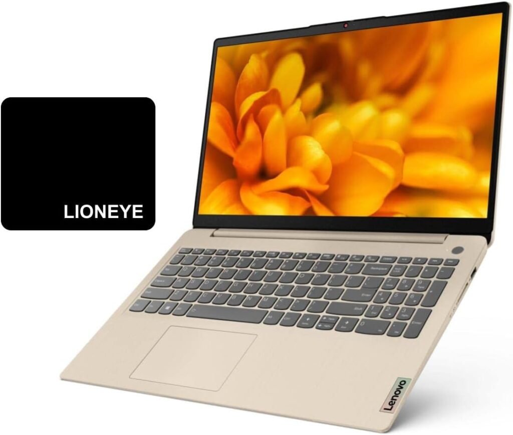 2022 Lenovo IdeaPad 3i 15 Touchscreen Laptop, Intel i3-1115G4 8GB RAM 256GB SSD, 15.6 FHD Display, Fingerprint Reader, Webcam for Remote School&Work, Premium Lightweight, Windows 11 S, LIONEYE Bundle