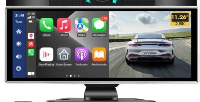 2024 Upgrade 11.26” Apple Carplay Android Auto with Dash Cam Wireless Car Play Screen for Car Radio 2.5K Front & 1080P Rear Camera, Support Mirror Link Voice Control Navigation Dual Bluetooth AUX FM