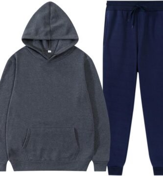 2Pcs Tracksuits for Men 2024 New Suits Men’s And Women’s Spring Autumn And Winter Warm Solid Color Sportswear 2 Set Solid Color Hoodie Solid Color Sweatpants Plus Homecoming Outfits for Teen Boys