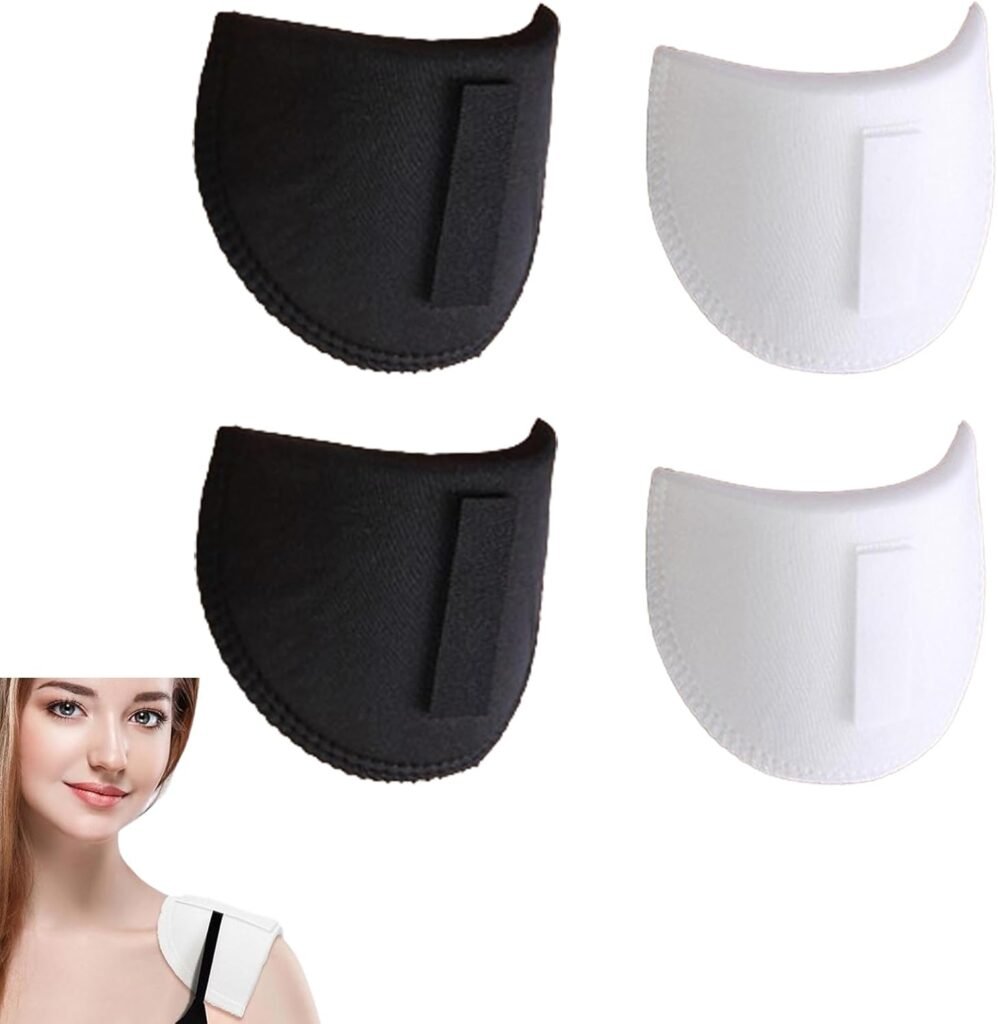 4 PCS Shoulder Pads Shoulder Pads for Women Clothes Shirts Knitwear Blazers Dresses for Daily Use to Solve Oblique Shoulders Shoulder Pads for Clothes Sewing Soft DIY Sewing Accessories