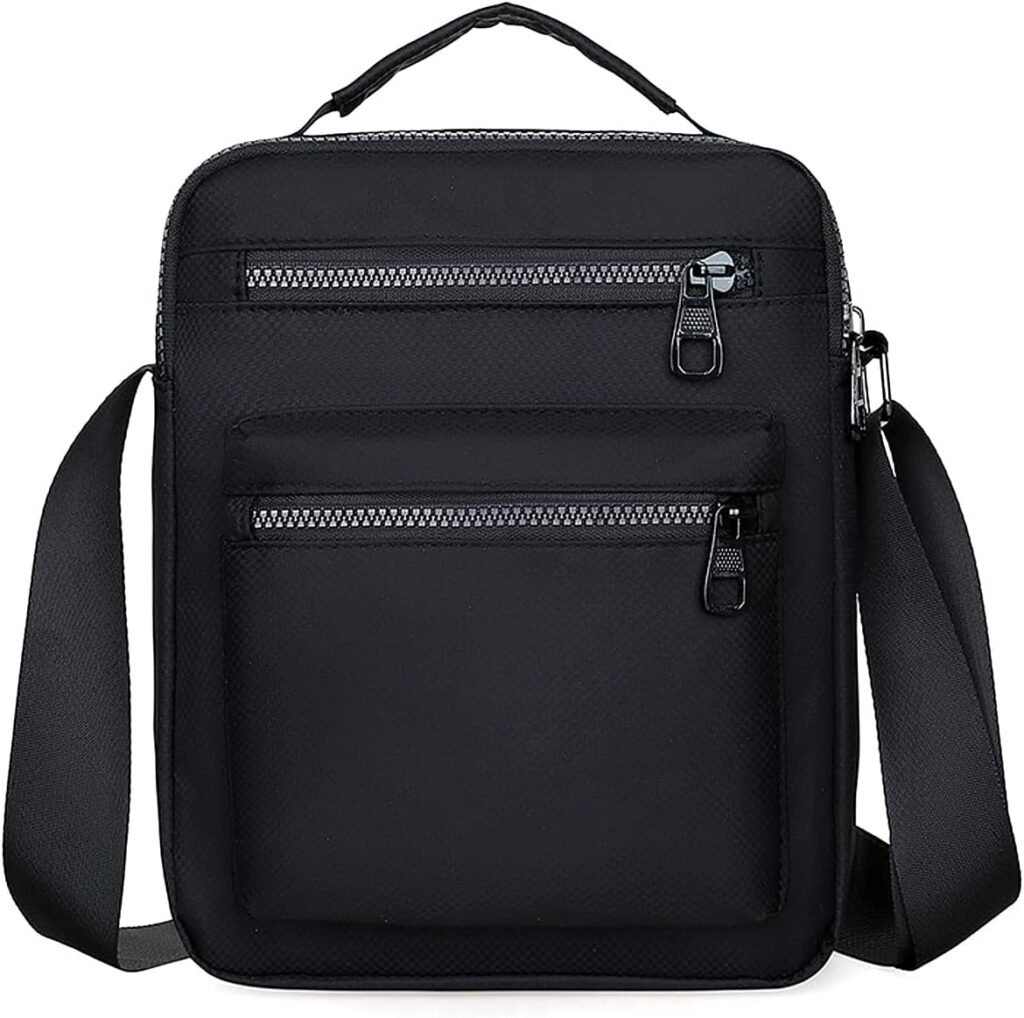 A-QMZL Shoulder Bag Men’s Crossbody Bag Large Capacity Messenger Bags Nylon Man Bag Casual Handbag Side Satchel with Multiple Pockets for Working HikingTraveling (Black 1) A-QMZL Shoulder Bag Men’s Crossbody Bag Large Capacity Messenger Bags Nylon Man Bag Casual Handbag Side Satchel with Multiple Pockets for Working HikingTraveling (Black 1)