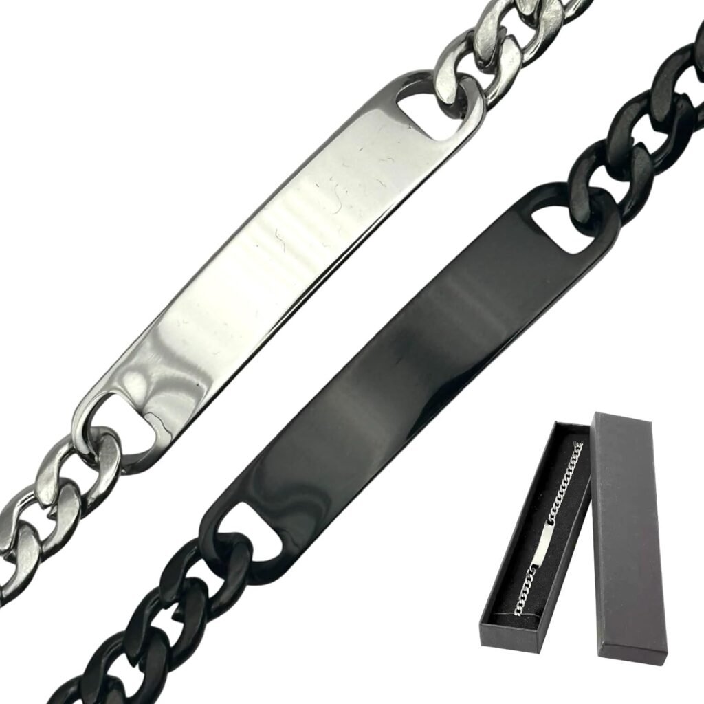 AJ LONDON™ BOYS Identity Bracelet ENGRAVED PERSONALISED FREE, Gift Boxed