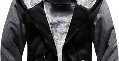 AOTORR Men’s Hoodies Full Zip Fleece Jacket Coat Winter Warm Oversized Zip Up Hooded Top with Pockets