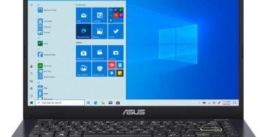 ASUS E410 14.0″ HD (1366×768) LED Anti-Glare Laptop, Intel Celeron N4020, 4GB DDR4, 128GB eMMC, WiFi, HDMI, NumberPad, Media Card Reader, USB Type-C, Windows 10 S, Blue, 64GB ABYS MicroSD Card ASUS E410 14.0″ HD (1366×768) LED Anti-Glare Laptop, Intel Celeron N4020, 4GB DDR4, 128GB eMMC, WiFi, HDMI, NumberPad, Media Card Reader, USB Type-C, Windows 10 S, Blue, 64GB ABYS MicroSD Card