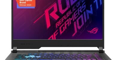 ASUS ROG Strix G15 (2020) Gaming Laptop, 15.6” 144Hz FHD IPS Type Display, NVIDIA GeForce RTX 2060, Intel Core i7-10750H, 16GB DDR4, 512GB PCIe NVMe SSD, RGB Keyboard, Windows 10 Home, G512LV-ES74