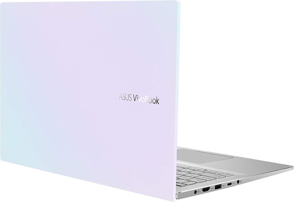 ASUS VivoBook S15 S533 Thin and Light Laptop, 15.6” FHD, Intel Core i5-10210U CPU, 8GB DDR4 RAM, 512GB PCIe SSD, Windows 10 Home, S533FA-DS51-WH, Dreamy White