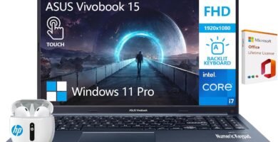 ASUS Vivobook 15 Laptop Touchscreen Computer, 15.6 Laptop Touch Screen FHD, Intel 10 Core i7, 40GB RAM 2TB SSD, Windows 11 Pro Lifetime Microsoft Office Included, Backlit Numeric Keyboard Webcam WiFi6