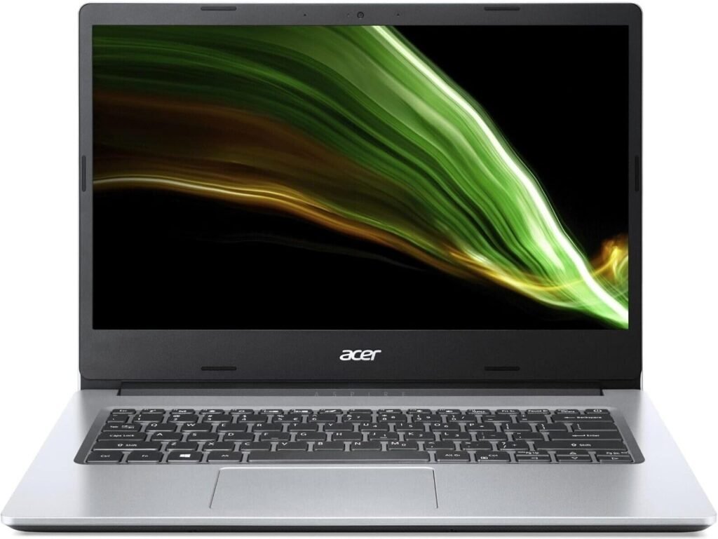 Acer Aspire 1 A114-33 14 inch Laptop (Intel Celeron N4500, 4GB RAM, 128GB eMMC, Windows 11 Home) – Silver