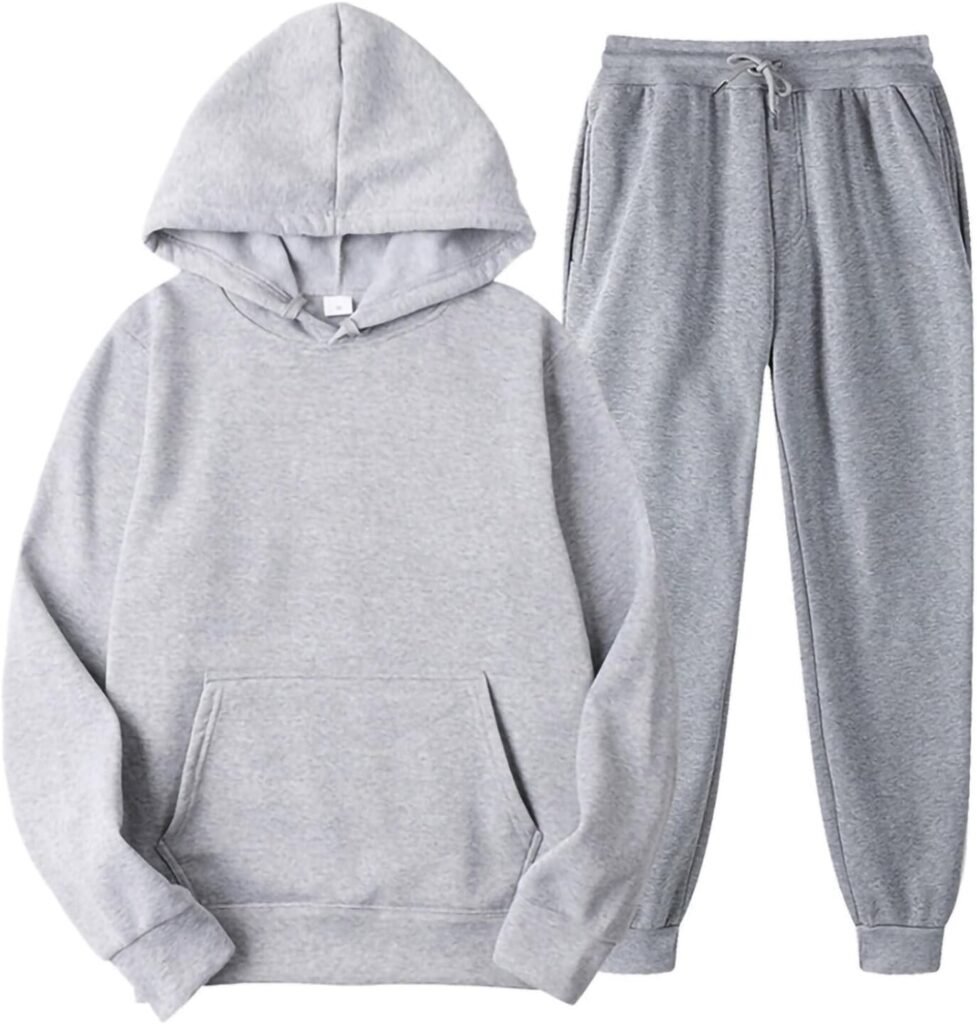 Achinel Mens Hoodies And Sweatpant Set Hooded Tracksuit Long Sleeve 2 Piece Hoodie Men Jogger Sets Athletic Sweatsuit Solid Color Sports Achinel Mens Hoodies And Sweatpant Set Hooded Tracksuit Long Sleeve 2 Piece Hoodie Men Jogger Sets Athletic Sweatsuit Solid Color Sports