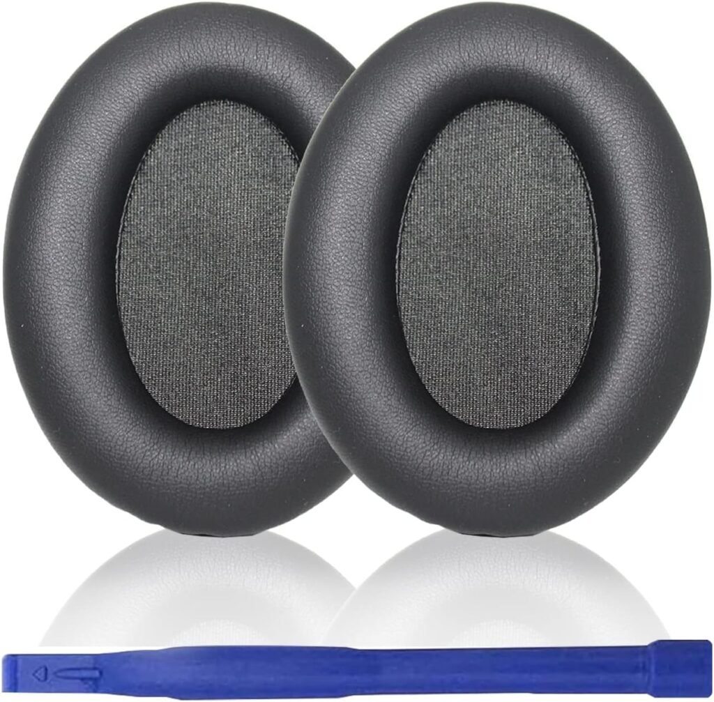 Aiivioll WH-1000XM3 Replacement Earpads Earmuffs Replacement for Sony wh-1000xm3(1000XM3) Wireless Noise Canceling Headphones Soft Protein PU Leather High Elastic Memory Foam (Black)